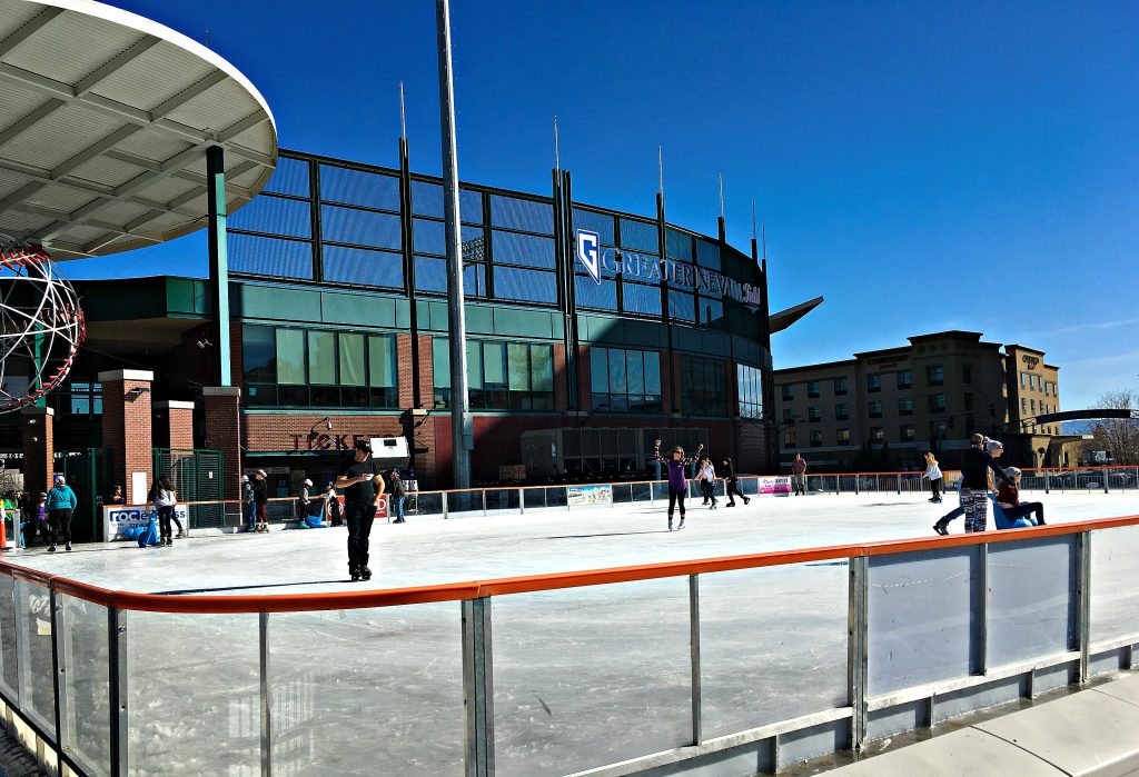 Ice Skating at Greater Nevada Field in Reno